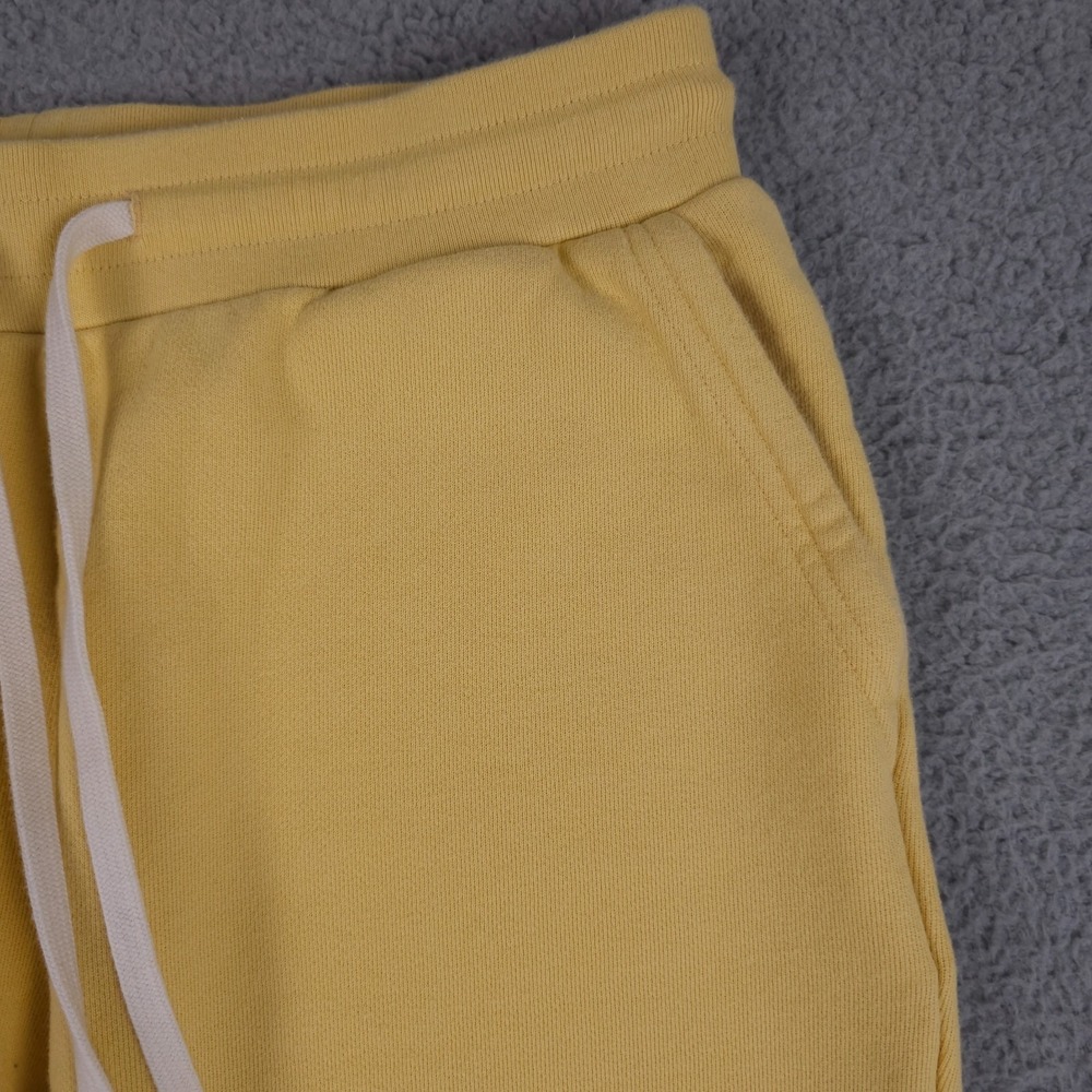 John Elliot Sweatpants Mens 3 US Large Yellow French Terry Jogger Lounge Pants - Picture 11 of 14